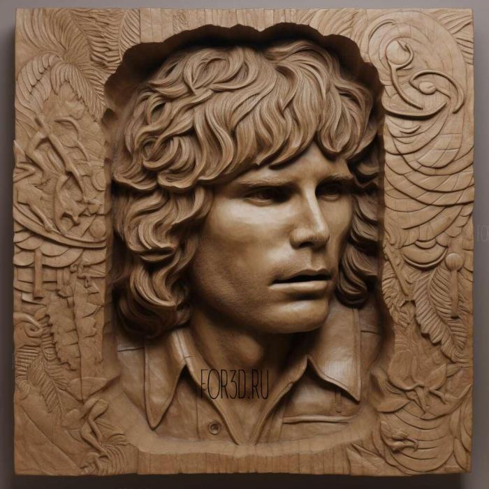 jim morrison 1 stl model for CNC